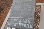 NIEUWENHUIZEN Barend Jacobus, Jansen van 1916-1987 & Jan George 1915-1993