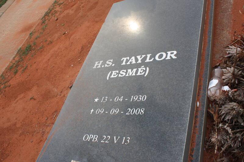 TAYLOR H.S. 1930-2008