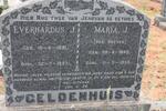 GELDENHUIS Everhardus J. 1891-1957 & Maria J. DREYER 1888-1959