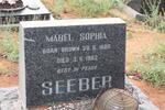 SEEBER Mabel Sophia born BROWN 1888-1962