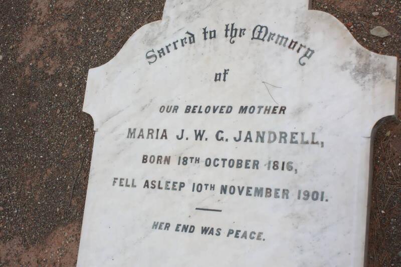 JANDRELL Maria J.W.G. 1816-1901