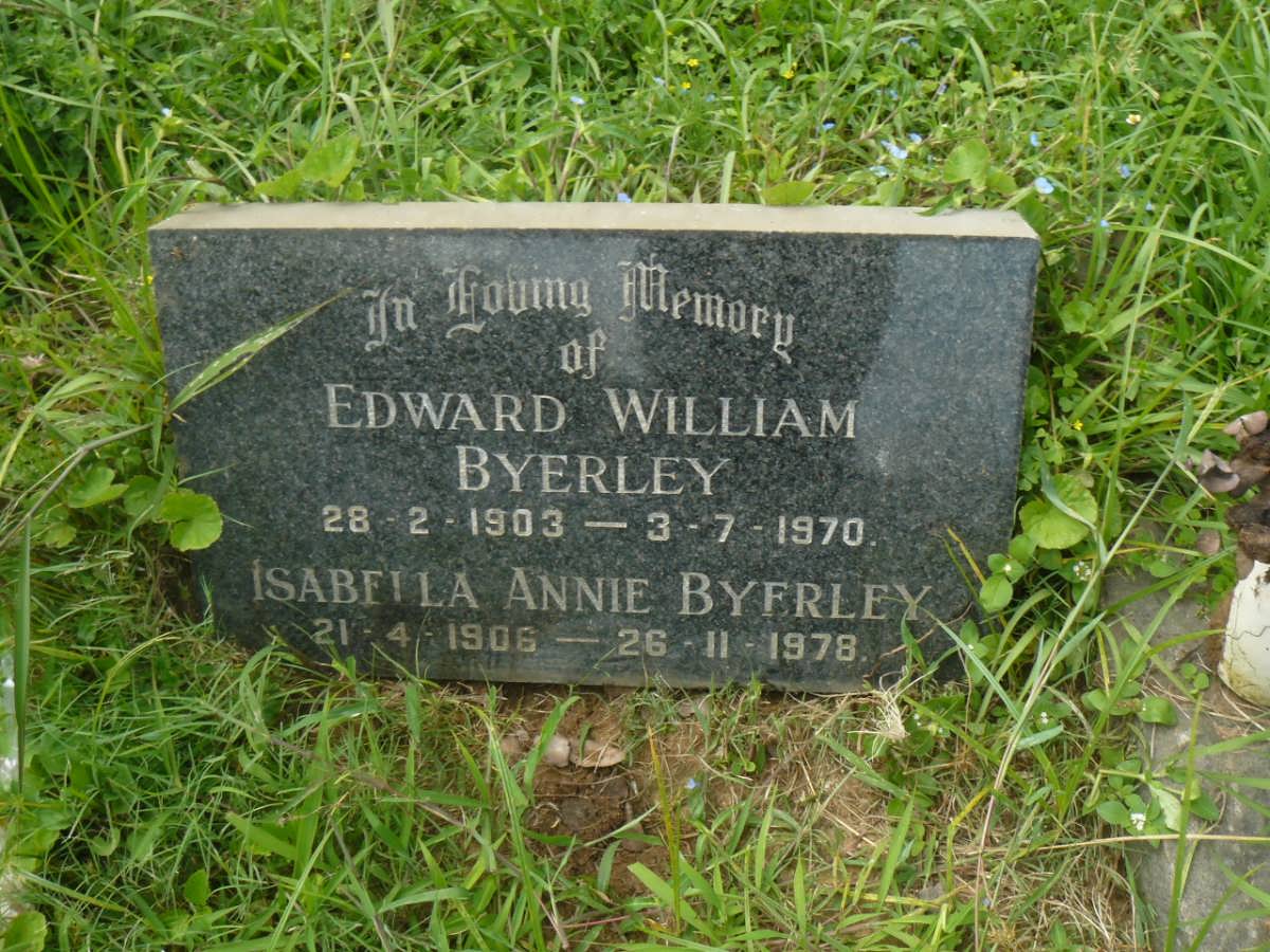 BYERLEY Edward William 1903-1970 & Isabella Annie 1906-1978