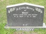 CASSIDY Mary 1924-1987