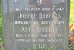 ROBERTS Joffre 1916-1974 & Asta 1924-1987