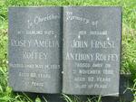 ROFFEY John Ernest Anthony -1988 & Rosey Amelia -1969