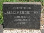 MULLER Petronella M. 1907-1938