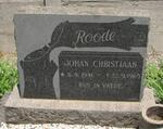 ROODE Johan Christiaan 1941-1965