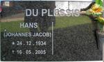 PLESSIS Johannes Jacob, du 1934-2005