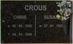CROUS Chris 1926-1994 & Susan 1927-