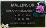 MALLINSON Susarah Elizabeth 1916-2004