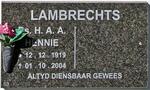 LAMBRECHTS H.A.A. 1919-2004
