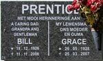 PRENTICE Bill 1926-2008 & Grace 1928-2007