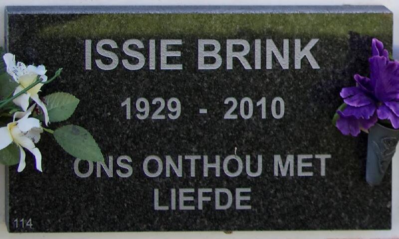 BRINK Issie 1929-2010