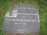 BOLSIUS Eduard 1896-1966 & Martha Rosa 1901-1975 :: BOLSIUS Etienne Francois 1923-1973