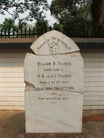 FRAMES William B. 1859-1902