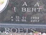 ROETS A.A. 1934-2002 & H.S. 1936-2000