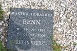 BENN Martha Dorathea 1929-2006