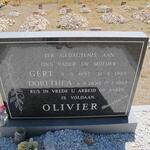 OLIVIER Gert 1897-1985 & Dorethea 1900-1982