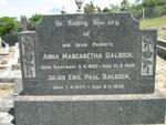 DALBOCK Julius Emil Paul 1872-1939 & Anna Margaretha SAAYMAN 1882-1948