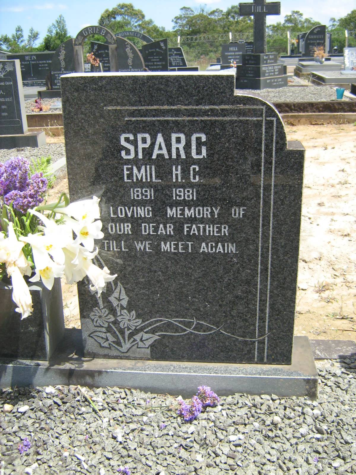 SPARG Emil H.C. 1891-1981