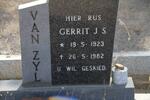 ZYL Gerrit J.S., van 1923-1982