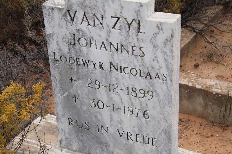 ZYL Johannes Lodewyk Nicolaas, van 1899-1976