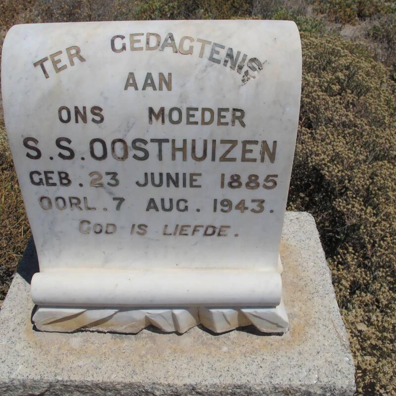 OOSTHUIZEN S.S. 1885-1943