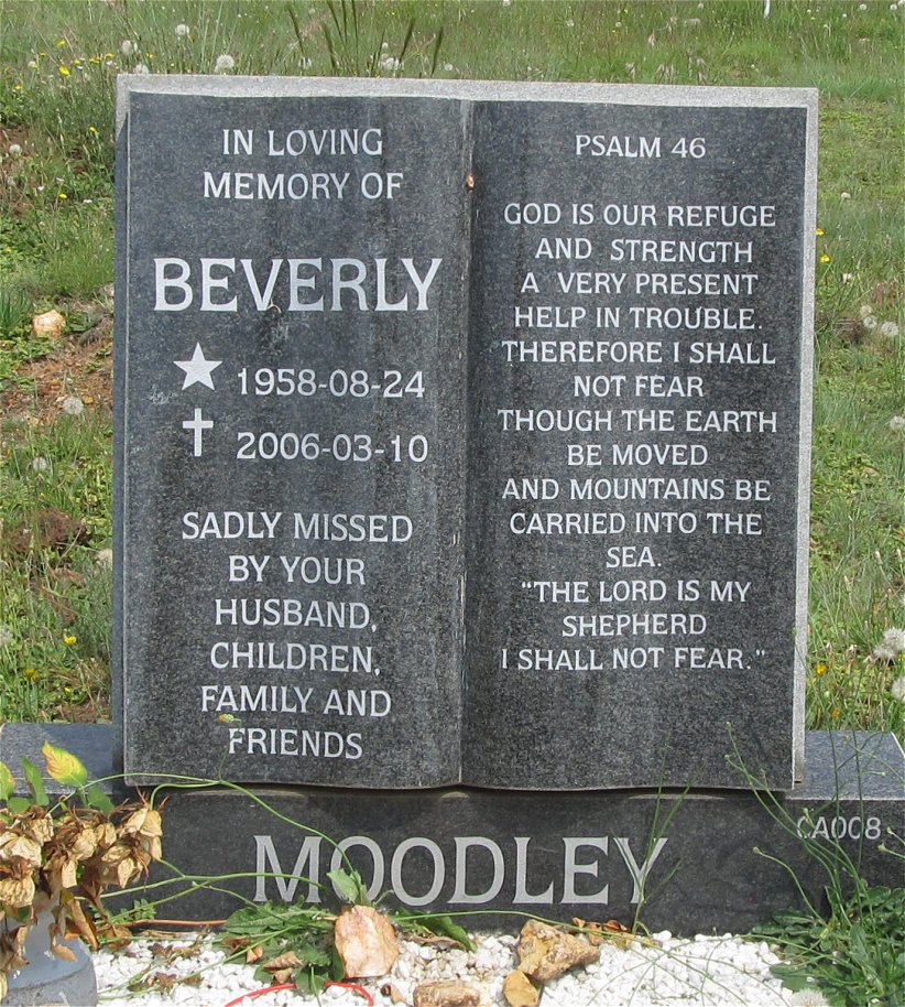 MOODLEY Beverly 1958-2006