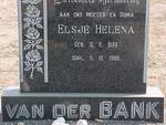 BANK Gert J.J., van der 1894-1965 & Elsjé Helena 1899-1986