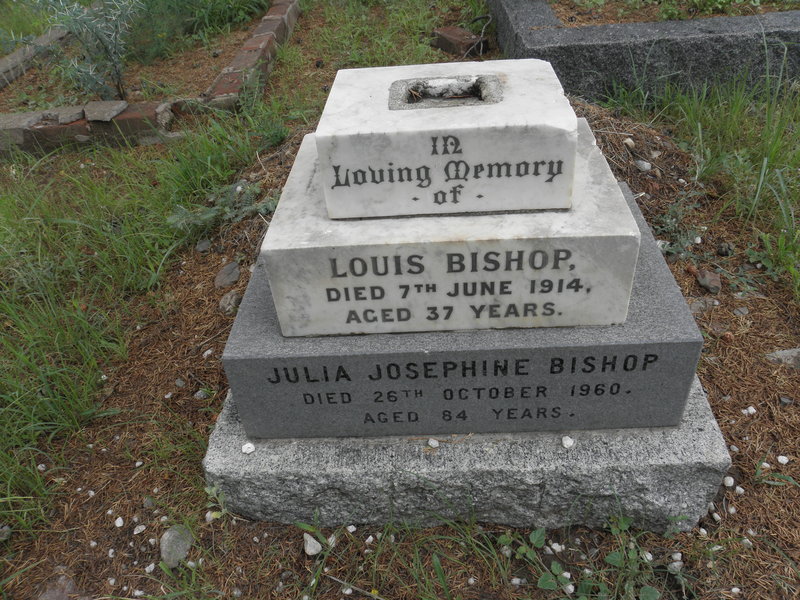 BISHOP Louis -1914 & Julia Josephine -1960
