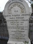 PIENAAR Jacobus Francois 1843-1927 & Martha Susanna Johanna Maria 1846-1911