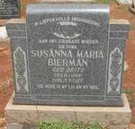 BIERMAN Susanna Maria nee BRITS 1888-1959
