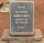BRITZ Gabriel M. 1853-1933