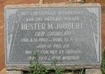 JOUBERT Hester M. nee GROBLER 1882-1958