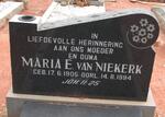 NIEKERK Maria E., van 1905-1994
