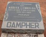 CAMPHER Marita 1955-1963 :: CAMPHER Christo 1958-1963 