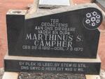 CAMPHER Martinus S. 1912-1970