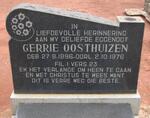 OOSTHUIZEN Gerrie 1896-1976