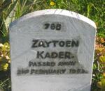 KADER Zaytoen -1963
