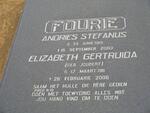 FOURIE Andries Stefanus 1910-2003 & Elizabeth Gertruida JOUBERT 1911-2006