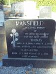 MANSFIELD Thomas 1908-1975 & Margarietha 1913-1995