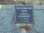 HENDRICKS Fred & Kathleen 1924-1984