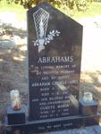 ABRAHAMS Araham George 1920-1987 & Gladys Maria 1921-2006