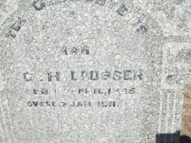 LOUBSER G.H. 1865-1911