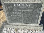 LACKAY Maxwell 1935-2001