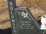 SOLOMONS Jacobus William 1922-2004