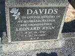 DAVIDS Leonard Ryan 1927-2003