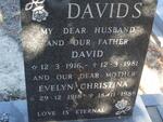 DAVIDS David 1916-1981 & Evelyn Christina 1918-1988