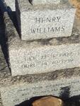 WILLIAMS Henry 1902-1959