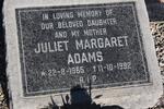 ADAMS Juliet Margaret 1965-1992